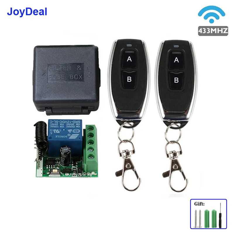 1/2/5PCS DC12V 6 Channel 433MHZ RF Wireless Remote Control Transmitter+Receiver