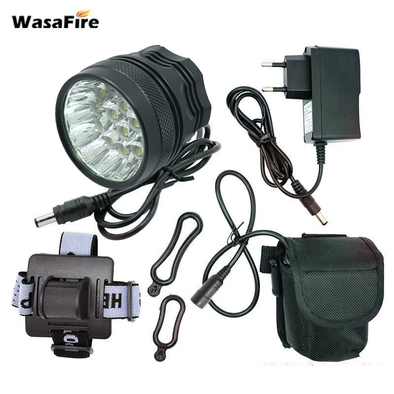 Cena WasaFire 40000 lumenów 16 * T6 LEDs światła rowerowe jazda na rowerze przedni reflektor rower przednie światła na zewnątrz noc jazda Camping