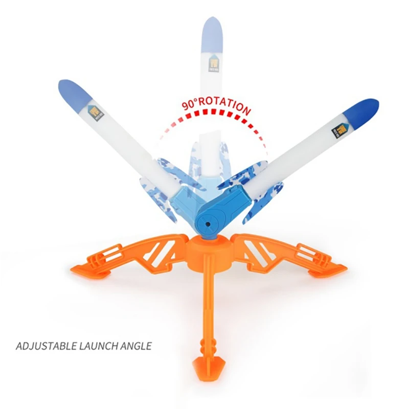 discount  2020 Outdoor Sports Toys Rocket Launcher Adjustable Foot For Children Compressed Air Rocket Launche