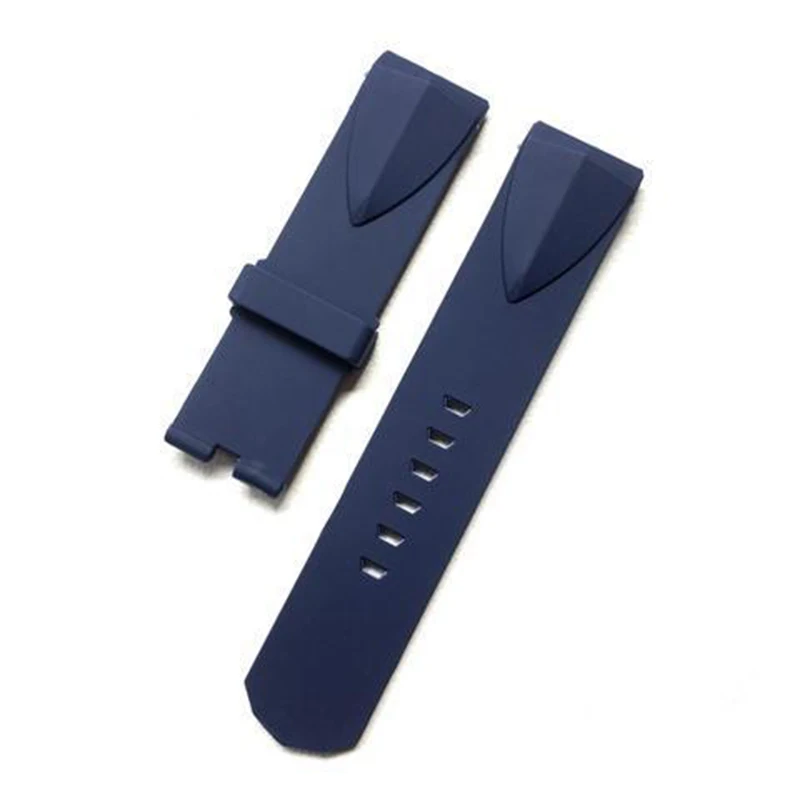 pulseira de silicone para corum copo pulseira de borracha preto azul dedicado interface pulseira