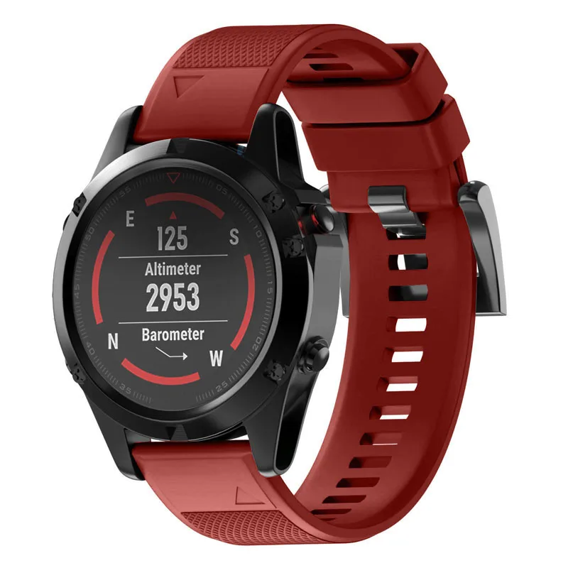 И быстрый общий съемный ремешок силиконовый ремешок для Garmin Fenix 5 Forerunner 935 Approach S60 FKU66