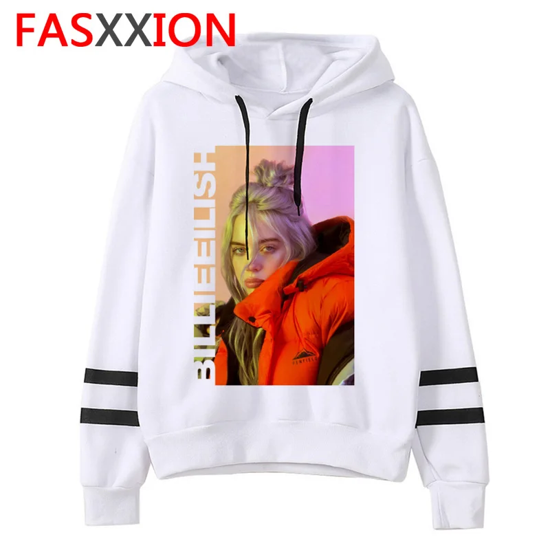 Billie Eilish Толстовка для женщин/мужчин эстетические толстовки ulzzang графическая забавная одежда уличная Корейская с капюшоном негабаритная уличная одежда - Цвет: 2158