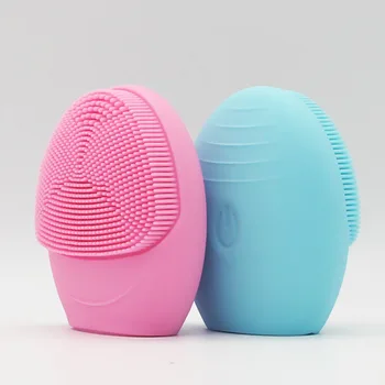 

Facial Cleansing Brush Sonic Vibration Face Cleaner Silicone Deep Pore Cleaning Electric Waterproof Soft Massage High Quality E1