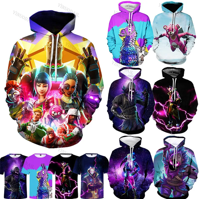 

Shooting Cute Bear Battle Game 100-160cm Children Hoodie Gunman 3D Hoodies Streetwear Hip Hop Warm Hoody Sweatshirt Harajuku