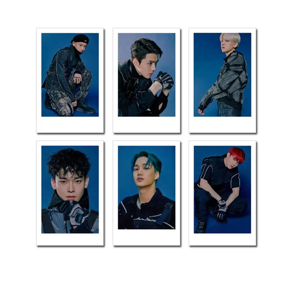 Kpop EXO Obsession Baekhyun Polaroid Фотокарта Kai Sehun автограф карта Чэнь бумага фото карта