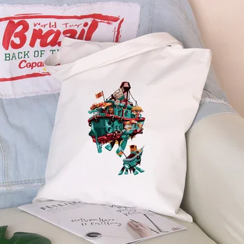 

Future Technology Pattern Canvas Tote Bag Shopping Bag Daily Use Text DIY Custom Print Logo Eco Reusable Recycled Handbag