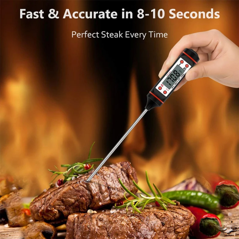 

Automotive Kitchen Utility Accessiories Insert Probe Foods Baking Thermometer Barbecue Meat Milk Liquid Temperature Measurement