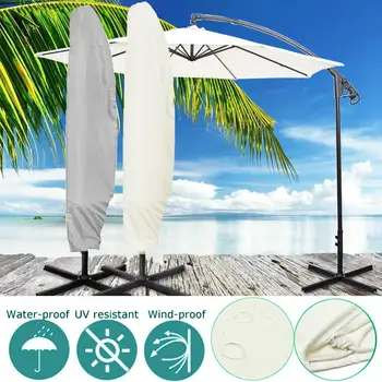 

Waterproof Oxford Cloth Outdoor Banana Umbrella Cover Shade Garden Weatherproof Patio Cantilever Parasol Rain Cover Accessories