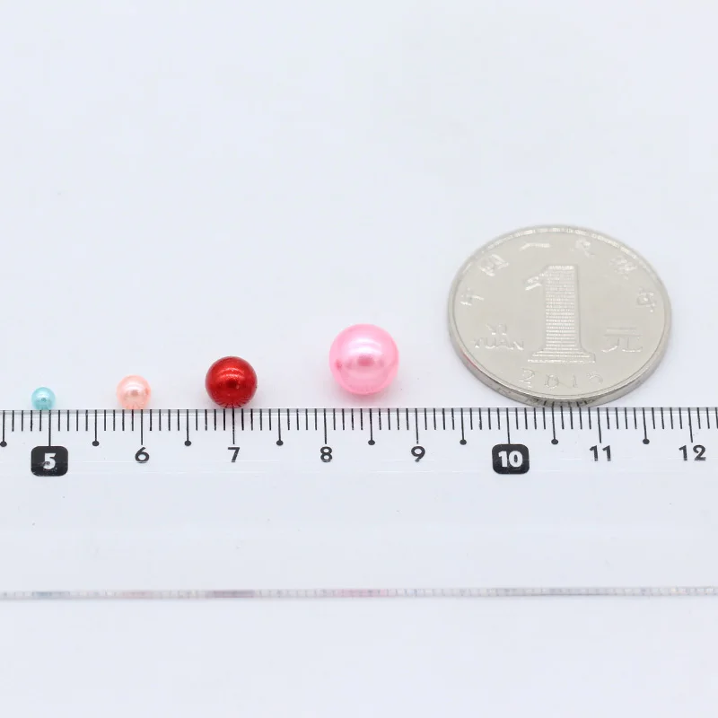 3/4/6/8mm круглый цвет нет отверстия акриловые бусины имитация жемчуга Акриловые бусины украшения, сделай сам, ювелирное изделие ожерелье головной убор, делая для женщин
