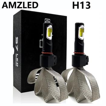 

AMZLED 9008/H13 Hi/Lo Replacement for S2 C6 Car headlight bulbs led 55W 6000K 12000LM High Flux super bright IP68 car headlamp H