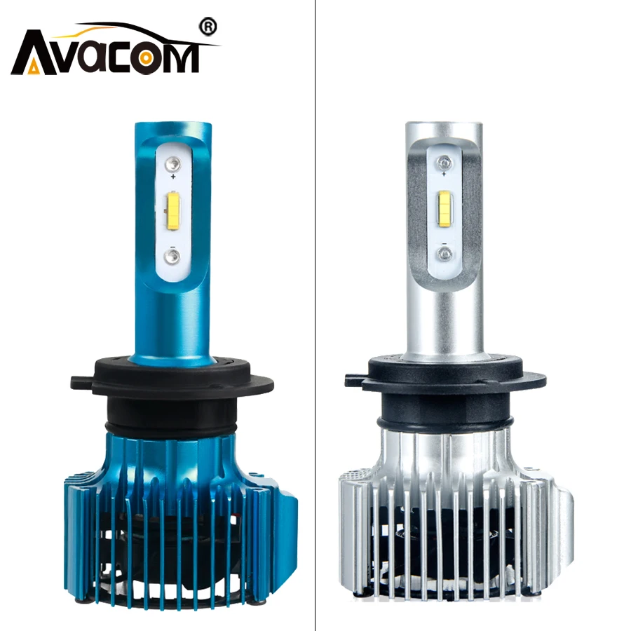Светодиодный головной фонарь Avacom H1 H3 H7 автомобильные фары H4 880 H11 HB3 9005 HB4 9006 H13 6500K 72