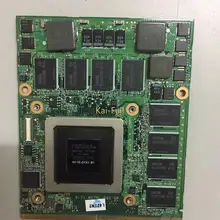 Оригинальная видеокарта GTX285M GTX 285M N11E-GTX1-B1 DDR3 1G для DELL M15X M17X Clevo M57NL MSI 16F1 16F2