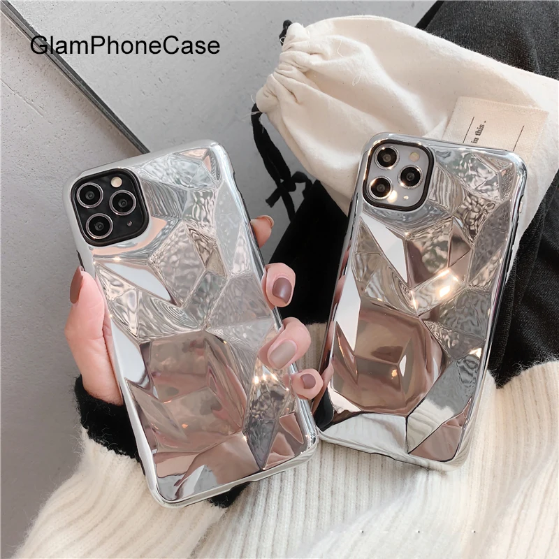 Чехол для телефона GlamPhone оцинкованный зеркальный чехол iPhone11Pro/Max X XS Max XR мягкий