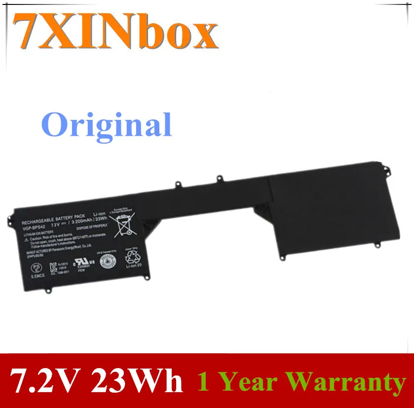 Оригинальный аккумулятор для ноутбука 7XINbox 7 2 В 3200 мА · ч 23wh Sony VAIO SVF11N14SCP SVF11N15SCP