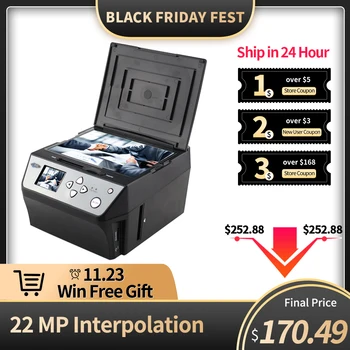

22 Mega Pixels 4 in 1 COMBO Photo and Digital Film Scanner 135 Negative Converter Photo 35 mm Film Scanner Business Card Scanner