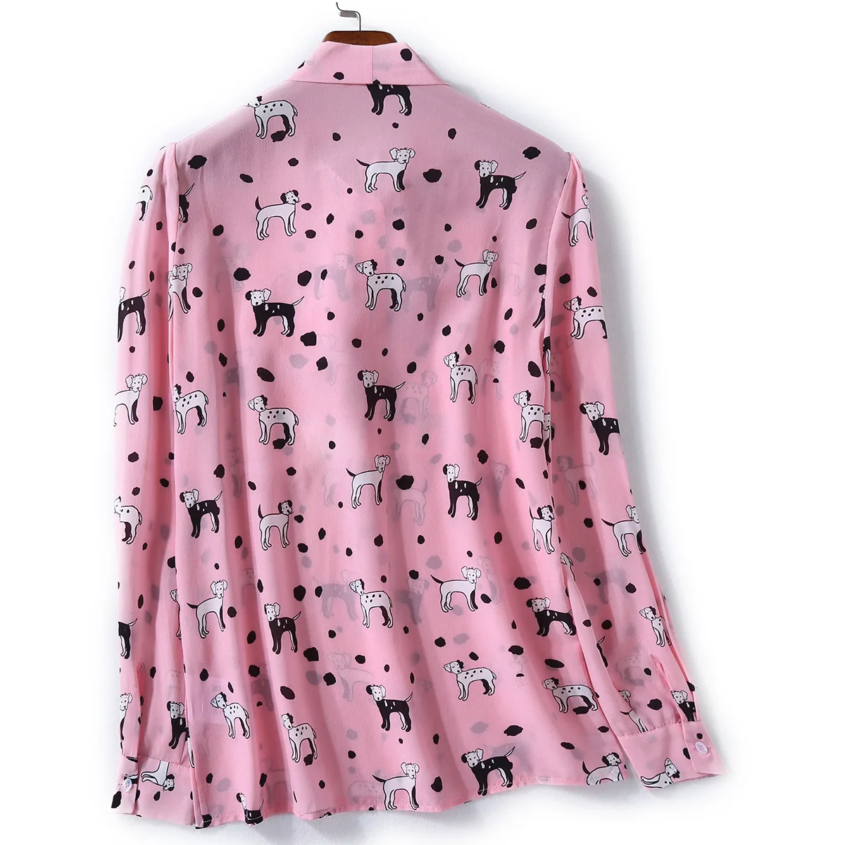 Womens Tops En Blouses Lange Mouw Echte Zijde Blouse Roze Kleding Elegante Dames Shirt Blusas Mujer De Moda 2019 LWL1819 Womens Tops En Blouses Lange Mouw Echte Zijde Blouse Roze Kleding Elegante Dames Shirt Blusas Mujer De Moda 2019 LWL1819