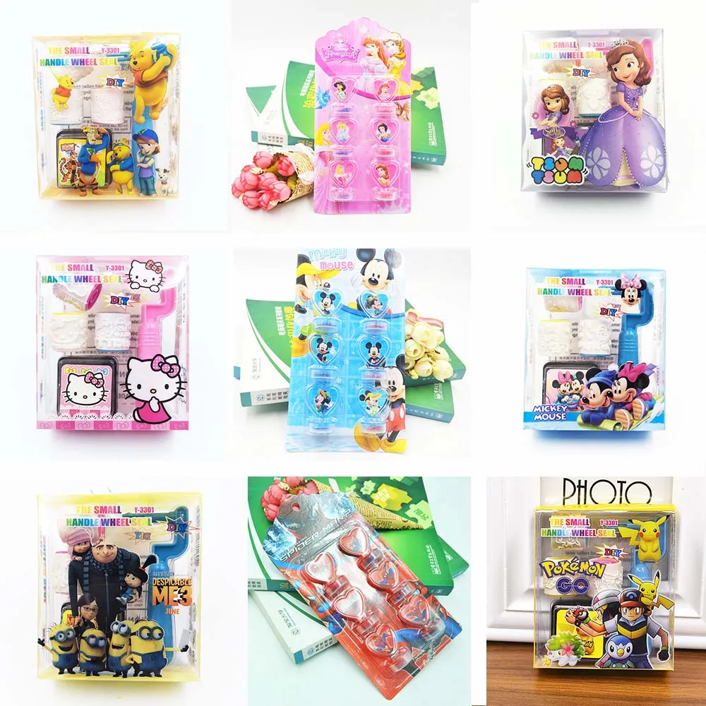 

Mickey Mouse self stamp art stamps stamps children toy party favors painting template DIY GIft