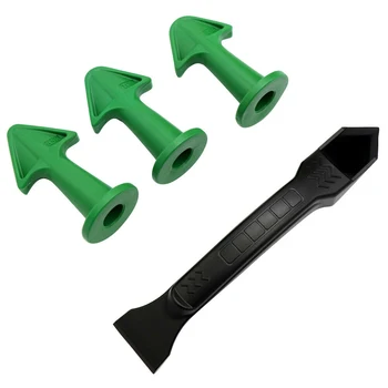

Window Sealing Practical Silicone Sealant Finishing Tool Kitchen Caulk Nozzle Scraper Set Home Reusable Multifunctional Durable