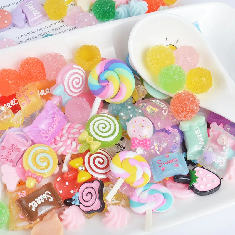 

1/5/10pcs Candy Mix Addition Slime Charms for Lizun Slime Supplies Filler DIY Polymer Accessories Toy Model for Kids Toys Gift E