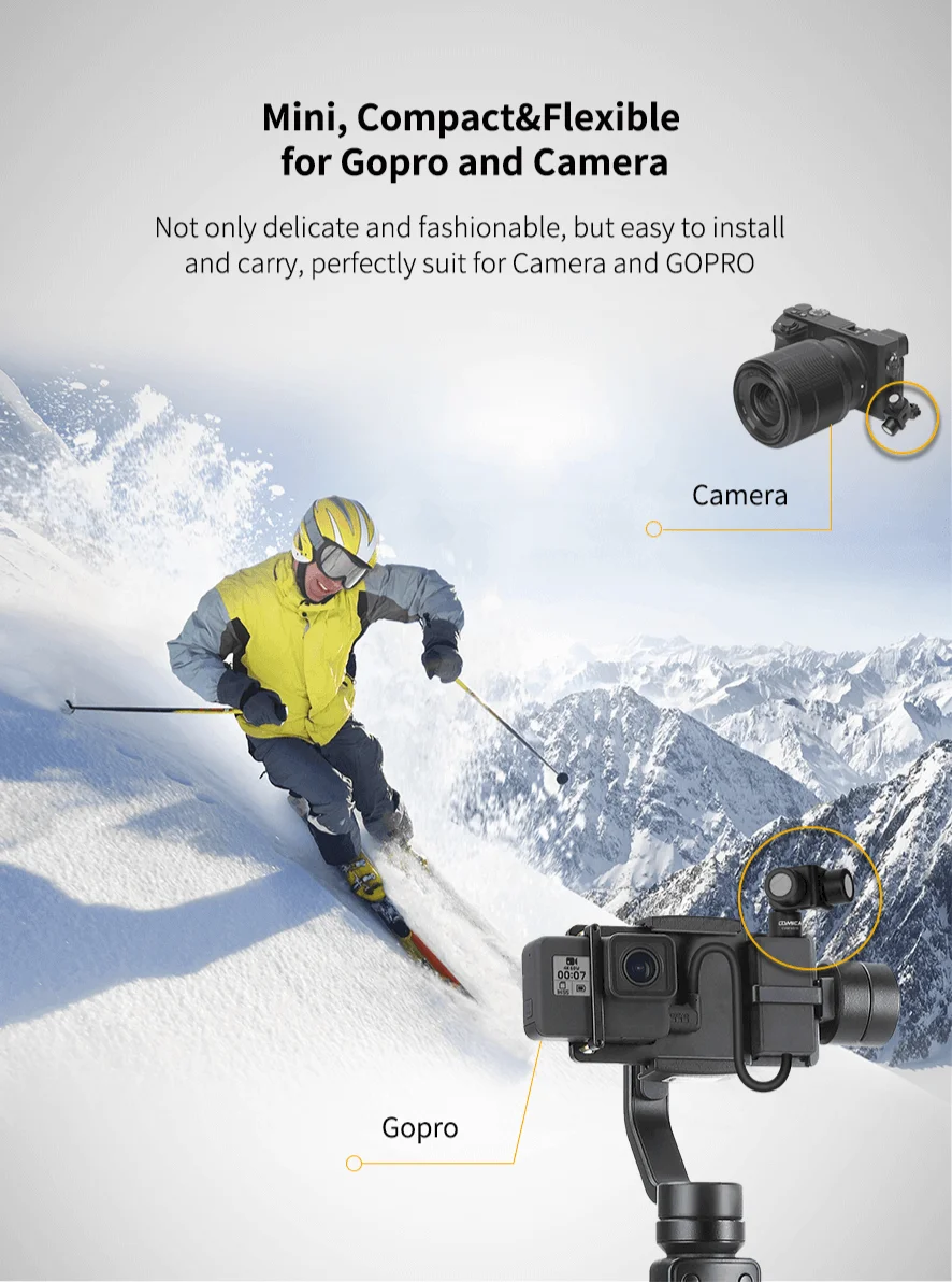 COMICA CVM-VS10 мини XY кардиоидный стерео микрофон для камеры Gopro смартфон микрофон для записи видео(3,5 мм TRS