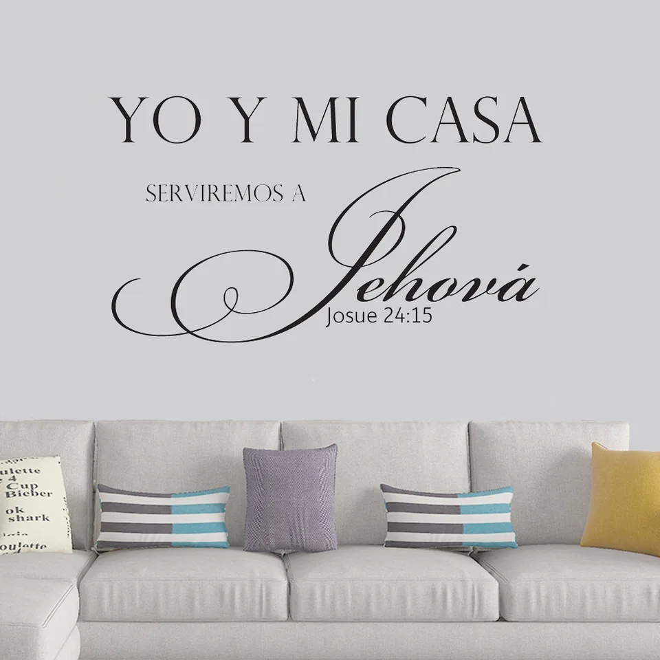 Spanish Quotes Wall Decals Yo Y Mi Casa Wall Stickers Vinyl Carved