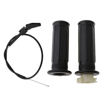 

1 Set Motorcycle Choke Cable Throttle Assembly and Handlebar Twist Grips for Yamaha PW50 Durable Plastic