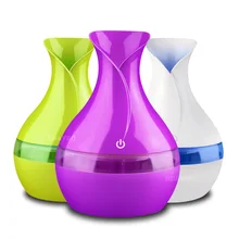 300 ML hava ultrasonik nemlendirici ev için uçucu yağ difüzör Atomizer hava spreyi Mist Maker ile LED gece lambası