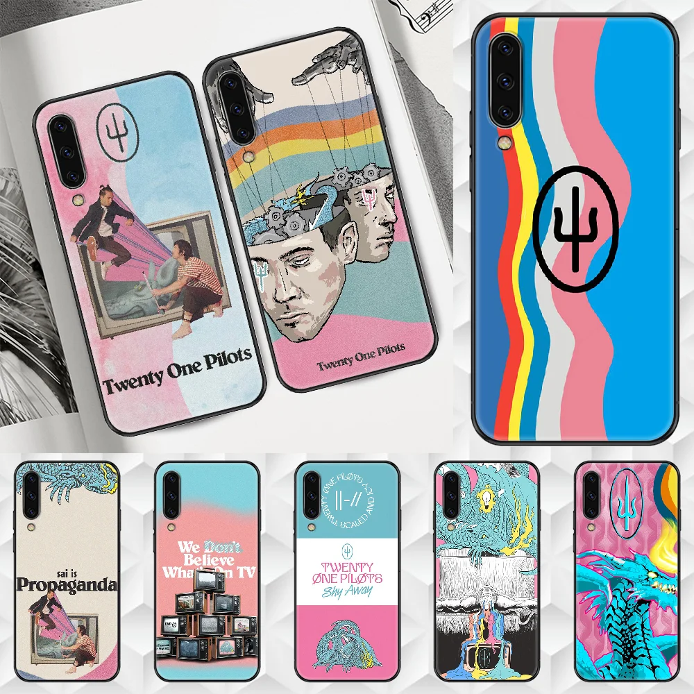 Чехол для телефона Twenty One Pilots Samsung Galaxy A 3 5 7 8 10 20 21 30 40 50 51 70 71 E S 2016 2018 4G черный |