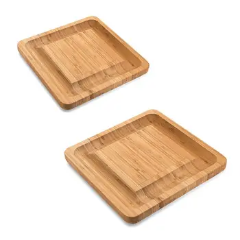 

2020 New Dynamic Gear Bamboo Cheese Board Set with Cutlery in Slide-Out Drawer Including