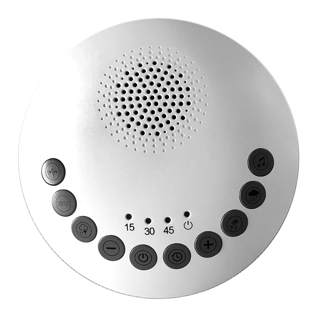 

Mini Sleep Machine Adjustable Volume Sound Aid Home Travel Insomniac Soothing USB Charging Baby Adult White Noise Timing