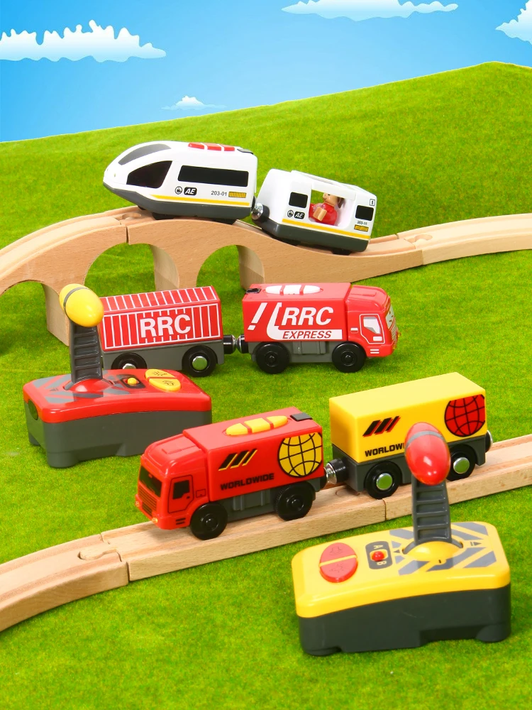 Mini Rc Car Remote Control RC Electric Small Train Toys Set Small Trains Toy Connected with 3