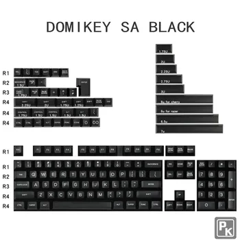 

Domikey SA Height ABS Material 159 keycap Black Two Color Injection Molding For Mechanical Gaming Keyboard