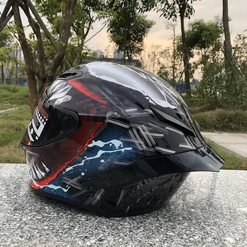 

Free shipping full face motorcycle helmet single visor black spoiler flip up motorcycle helmet men and women safety helmet