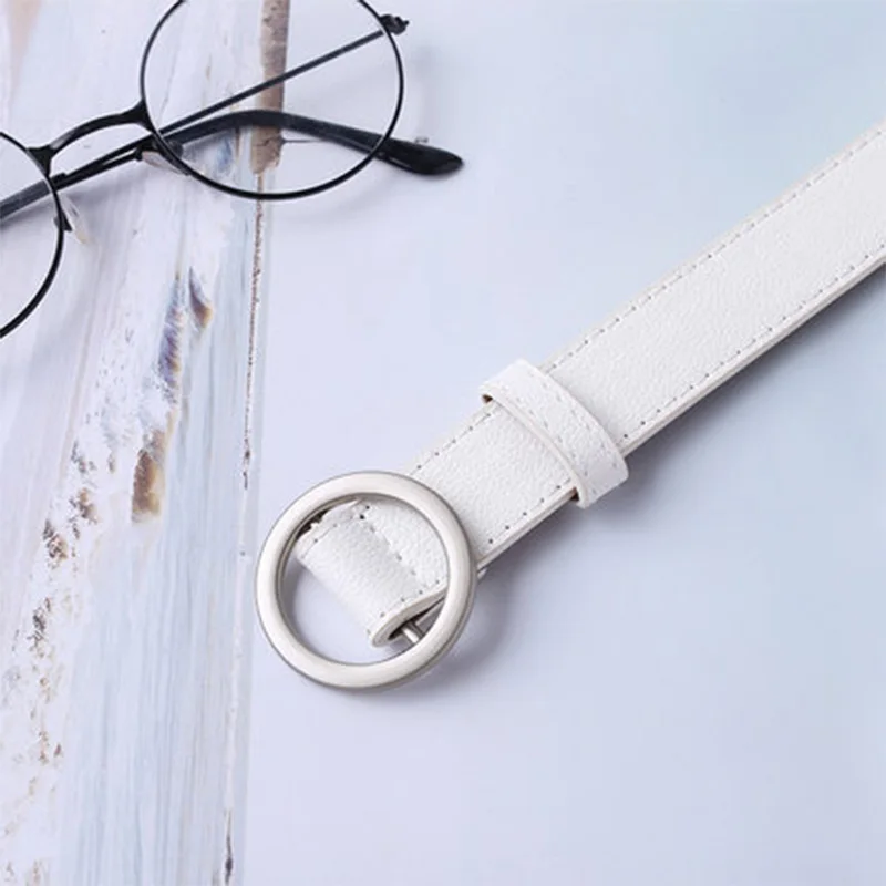 WO09 MINGLILONG пояс Женские джинсы ремень дикие модели черные брюки корейская мода ремень пряжки - Цвет: WO09