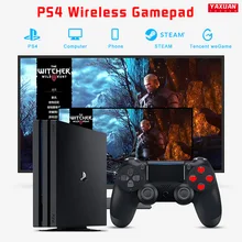 Wireless Controller for PS4, Bluetooth Remote Game Controller Micro USB Gaming Joypad with Dual Shock for PS4/Pro/Slim