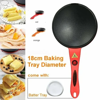 

220V Household Electric Crepe Maker Machine Pancake Pan Non-Stick Griddle Baking Pancake Machine Kitchen Cooking Pan Pie Frying