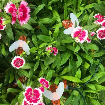 

LED Bee Solar String Light Festival Party Fairy String Lights Waterproof Outdoor Home Landscape Wedding Garden Decorative Light