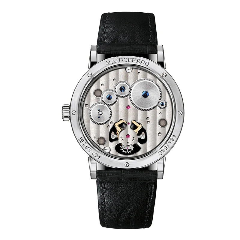 Большой Moon Phase Tourbillon механические часы для мужчин сапфир календарь часы Настоящее st8007 крокодиловая кожа мужские s наручные часы Мода