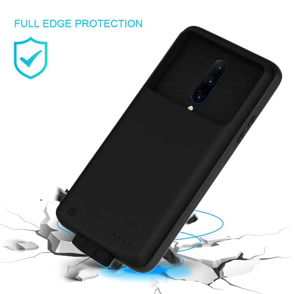 NTSPACE Power Bank Cover For OnePlus 7 Pro Battery Cases 5000mAh Portable Charger Powerbank Cover For One Plus 7 Charging Case