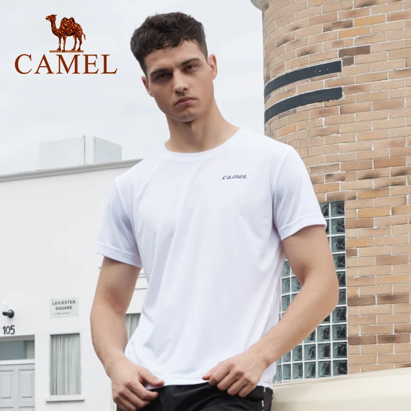 CAMEL мужская и женская уличная футболка с коротким рукавом Повседневная летняя