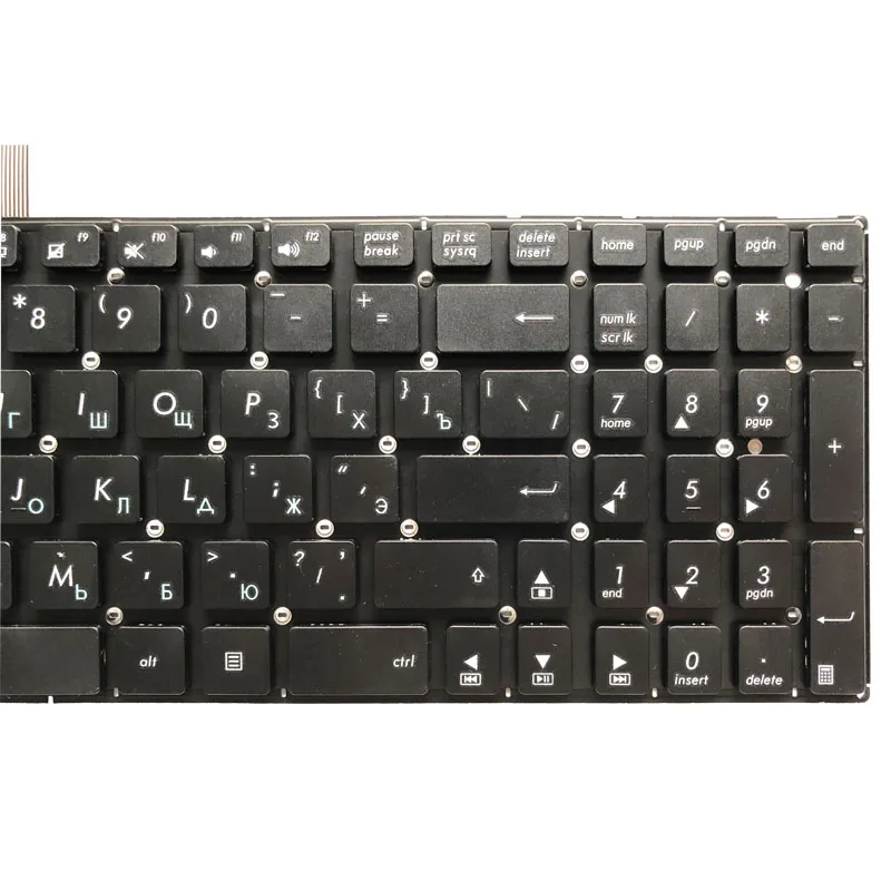New Russo Teclado do Portátil para Asus X550 X550c X501 X502 K550 A550 Y581 X550v X550vc F501 F501a F501u Y582 S550 D552c ru Preto - Imagem 3