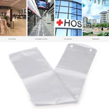 

Transparent Disposable Umbrella Bag 100pcs Waterproof Hotel Doorway Shop Disposable Bag Convenient No Drip Rain Day Company