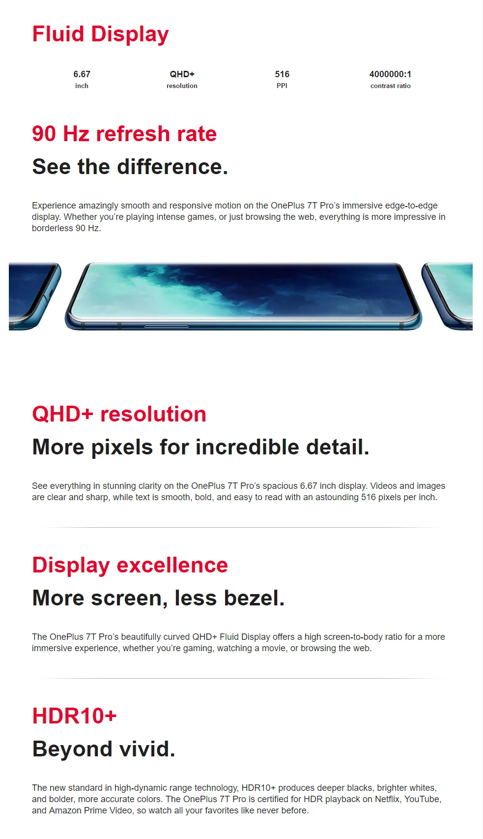Универсальная ПЗУ Oneplus 7T Pro Snapdrago 855 Plus Dual SIM 8 ГБ/12 Гб ОЗУ 256 Гб ПЗУ UFS 3,0 48 МП OIS 2K 90 Гц экран всплывающая фронтальная камера