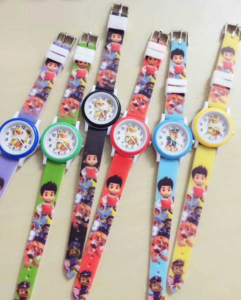 

Paw patrol Marshall watch time Develop intelligence Learn Dog Everest Action Anime Figure patrulla canina Chase Rubble Toy