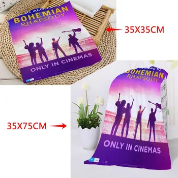 

New arrival Custom Queen Bohemian Rhapsody Printed Face Towel Microfiber Fabric Square rectangle Towels Size 35x35cm 35x75cm