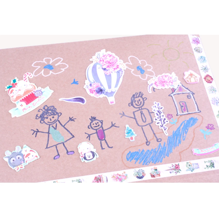 1pack/lot Kawaii sticker Diary Photo Book Girl vsco Decorative paper DIY album diary scrapbooking Deco Sticker gift | Дом и сад