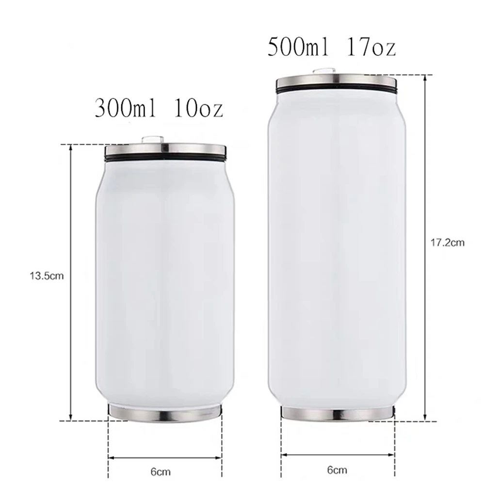 Thermos Cup Stainless steel White 300ml 500ml 17oz Coffee Cup Outdoor Portable An on-board Coke Cans Straw Beverages Bottle Thermos Cup Stainless steel White 300ml 500ml 17oz Coffee Cup Outdoor Portable An on-board Coke Cans Straw Beverages Bottle