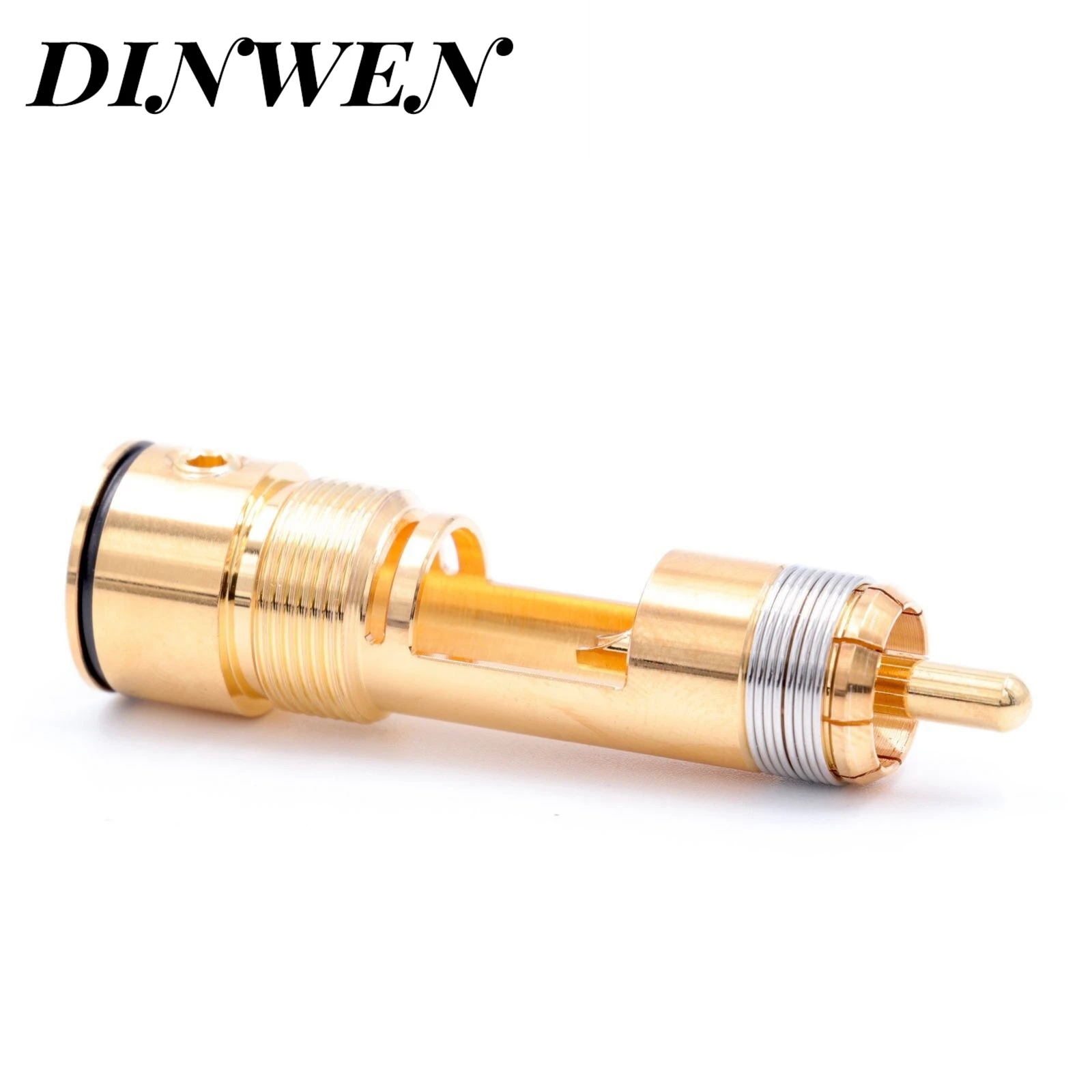 RCA PLUG Viborg VR109R High End Rhodium Plated Copper Male Phono Jack Plug Connector for Audio Amplifier Video Speaker HiFi DIY