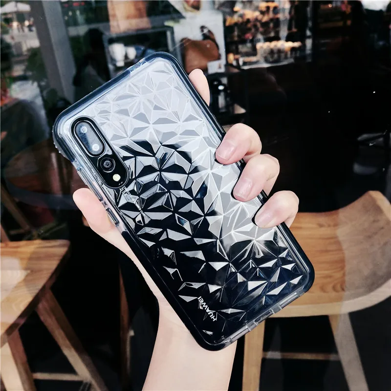 Роскошный противоударный силиконовый чехол для телефона HUAWEI P30 Pro P20 Lite P10 Plus mate 20 Nova 4 Чехол Прозрачная защитная задняя крышка