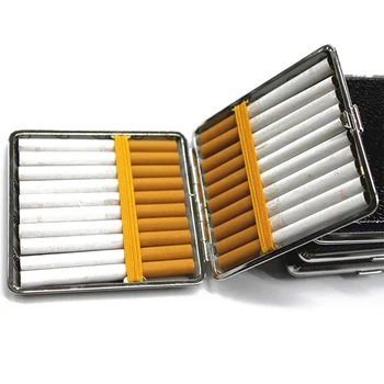 

Portable Metal Cigarette Case 20 Sticks Men and Women Cigarette Case Business Cigar Box Gadget For Smoker Cigarette Accessories